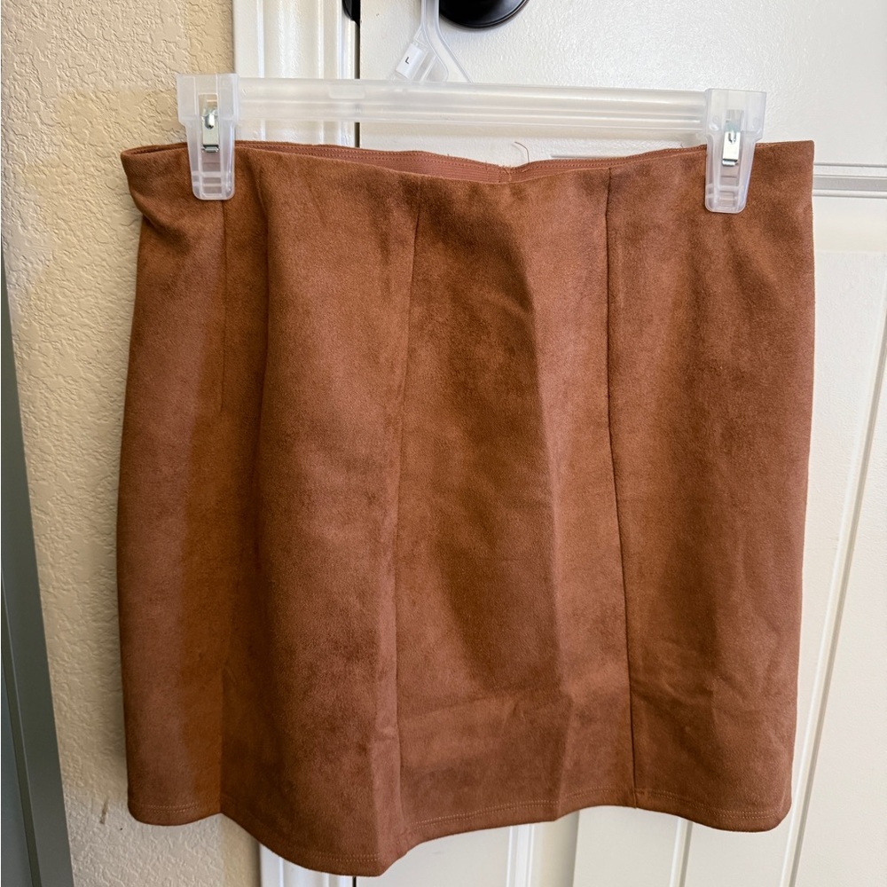 Francesca's Collections Brown Mini Skirt